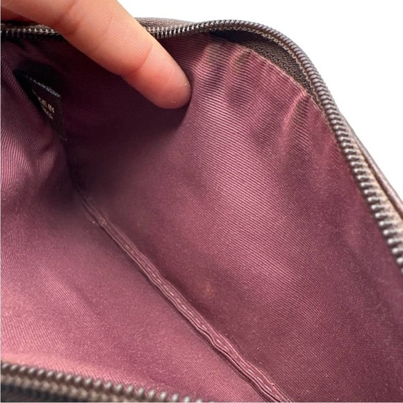 COACH Brown Patchwork Wristlet - Picture 7 of 7